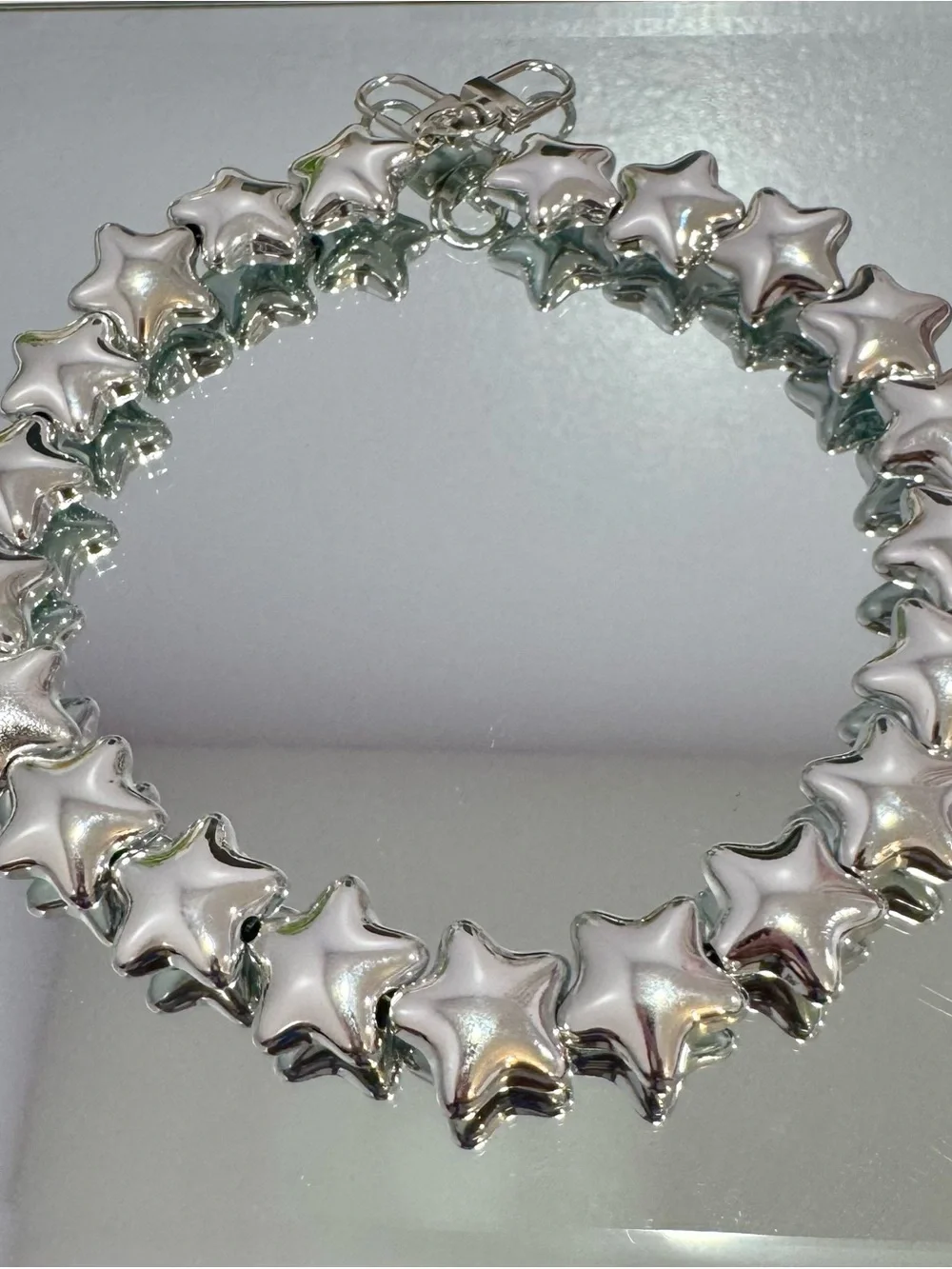 New Silver Star Bag Chain 18 inches